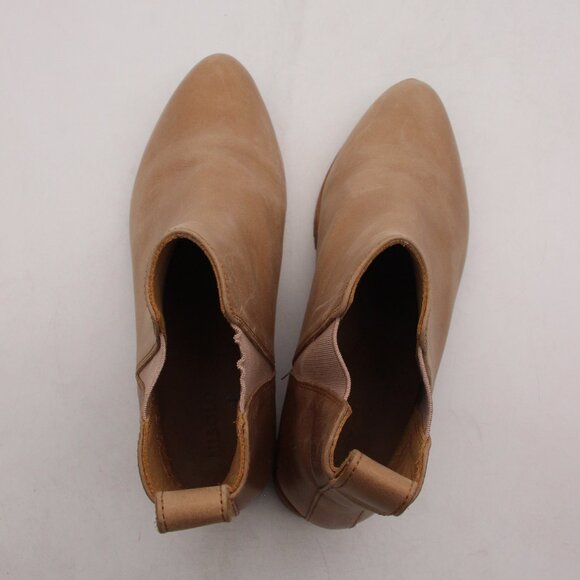 Nisolo Everyday Leather Chelsea Boots Women's US 6.5 Almond Tan Beige Pull On - Picture 9 of 11